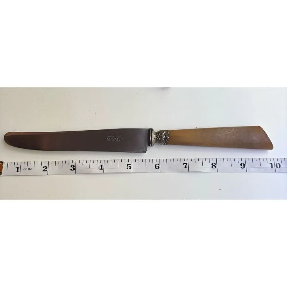 Antique Geminfi 58 Rue De Paris Au Havre Inoxy knives Set of 12